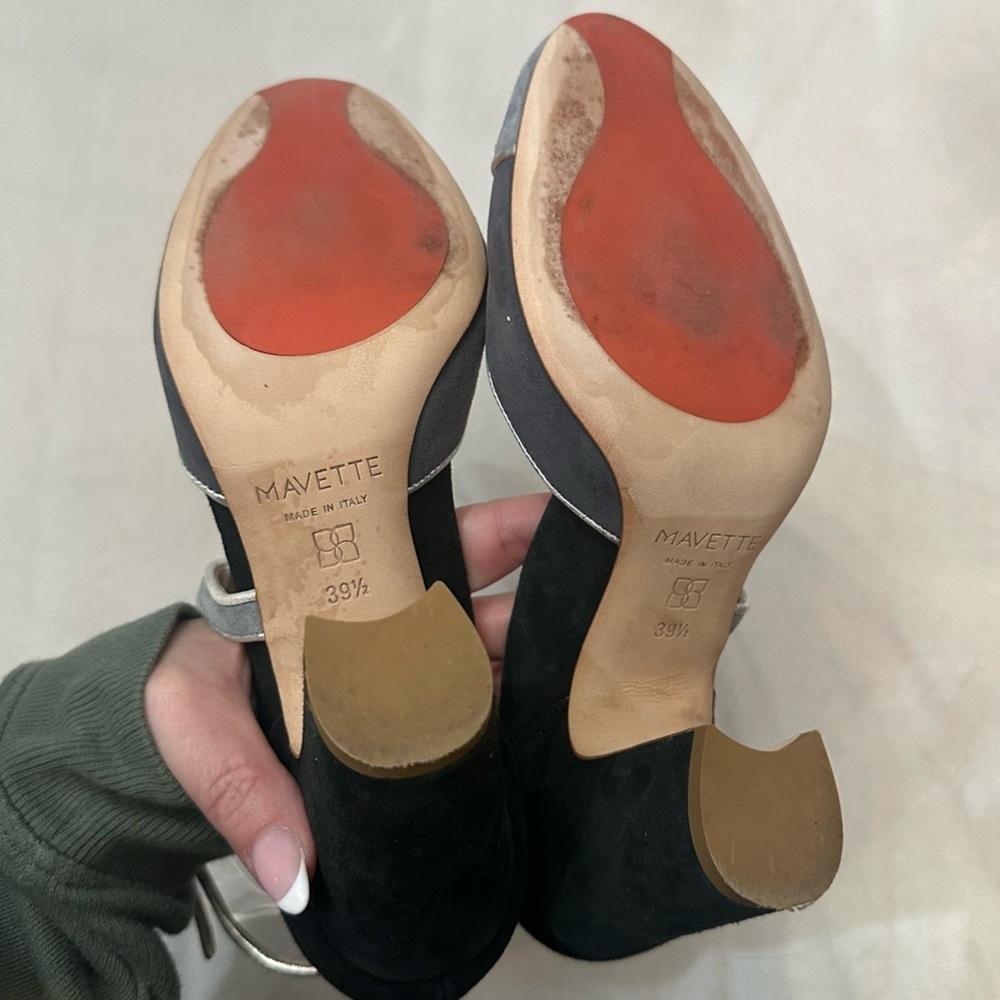 Mavette Colorblock Nola Dorsay Pump Heels Size 39.5EU - Picture 11 of 12